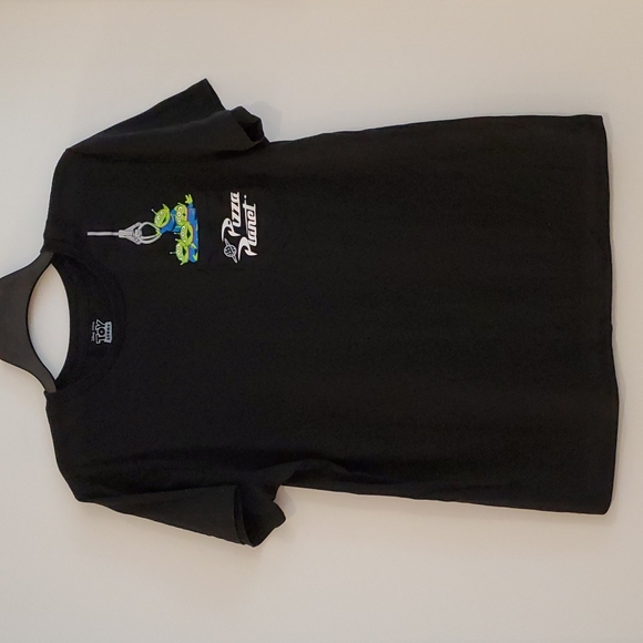 DISNEY Toy Story Pizza Planet short sleeve breast pocket tee shirt Med - Picture 2 of 6